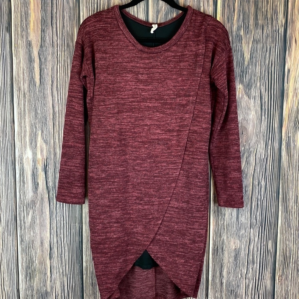 Hello Miz Maroon Maternity Dress- Size Small
